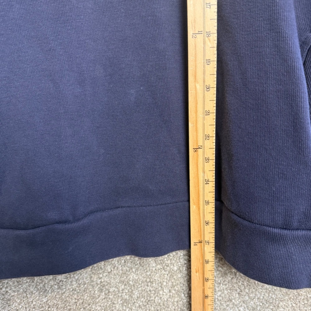 Lacoste Men Navy Blue Quarter Zip Pullover Sweatshirt Long‎ Sleeve Size US XL - Picture 5 of 8